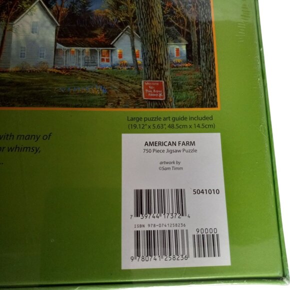 Lang 750 Piece Panoramic Puzzle American Farm Artwork By Sam Timm Sealed NEW - Picture 5 of 9